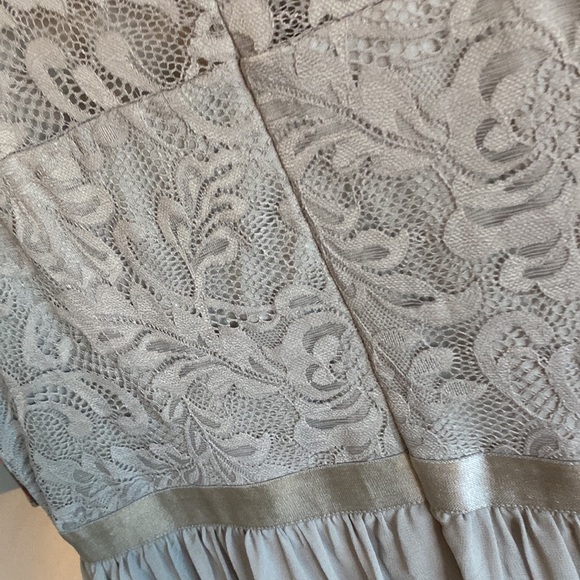 Dress Tells 2XL gray long lace top dressy dress - Picture 16 of 16